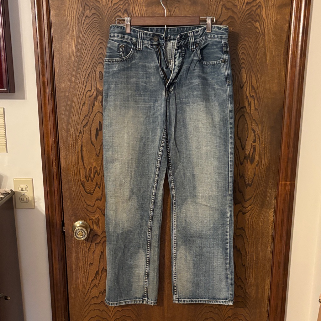 Flypaper Mens Classic Straight Blue Jeans